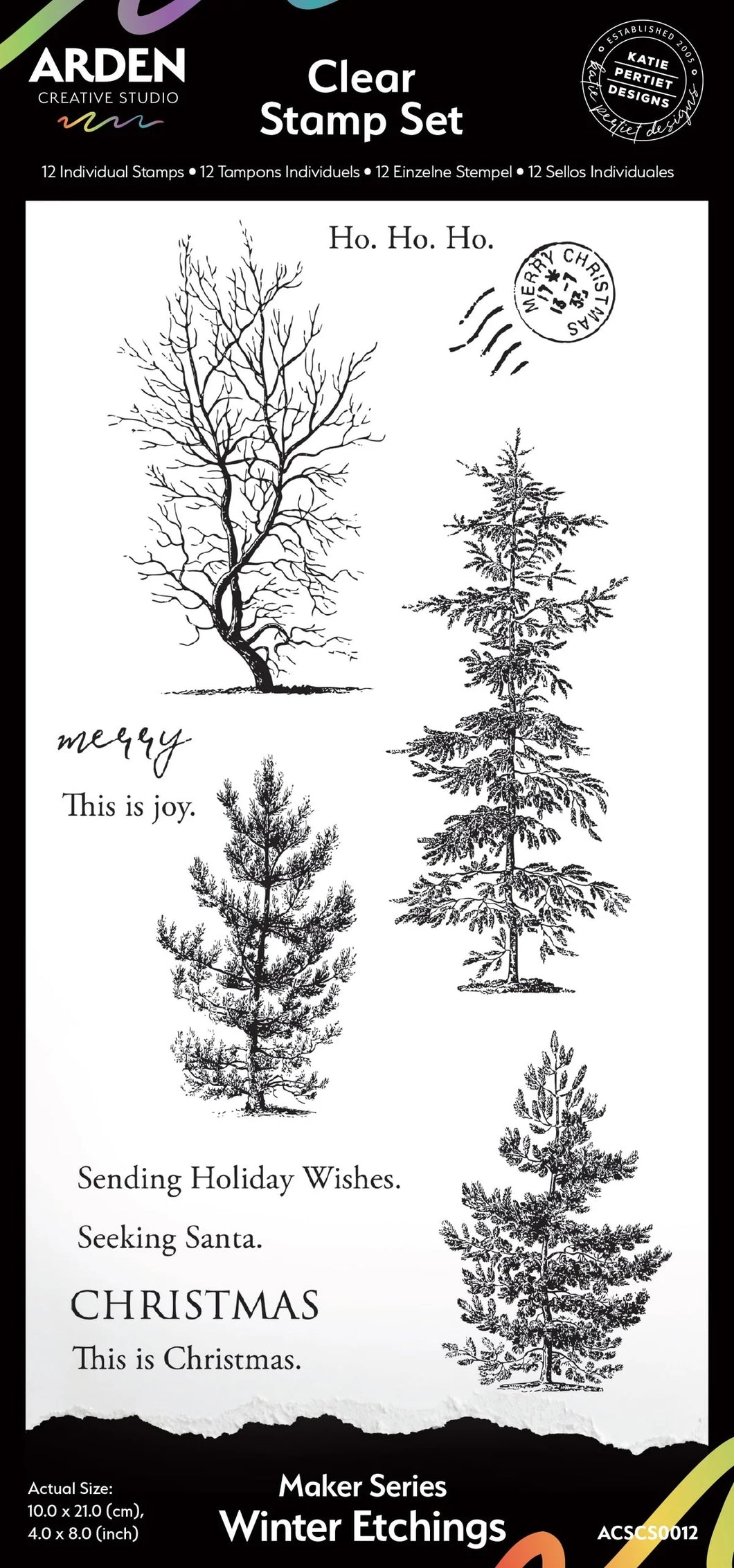 Arden Creative Studio Winter Etchings Clear Stamp (ACSCS0012)