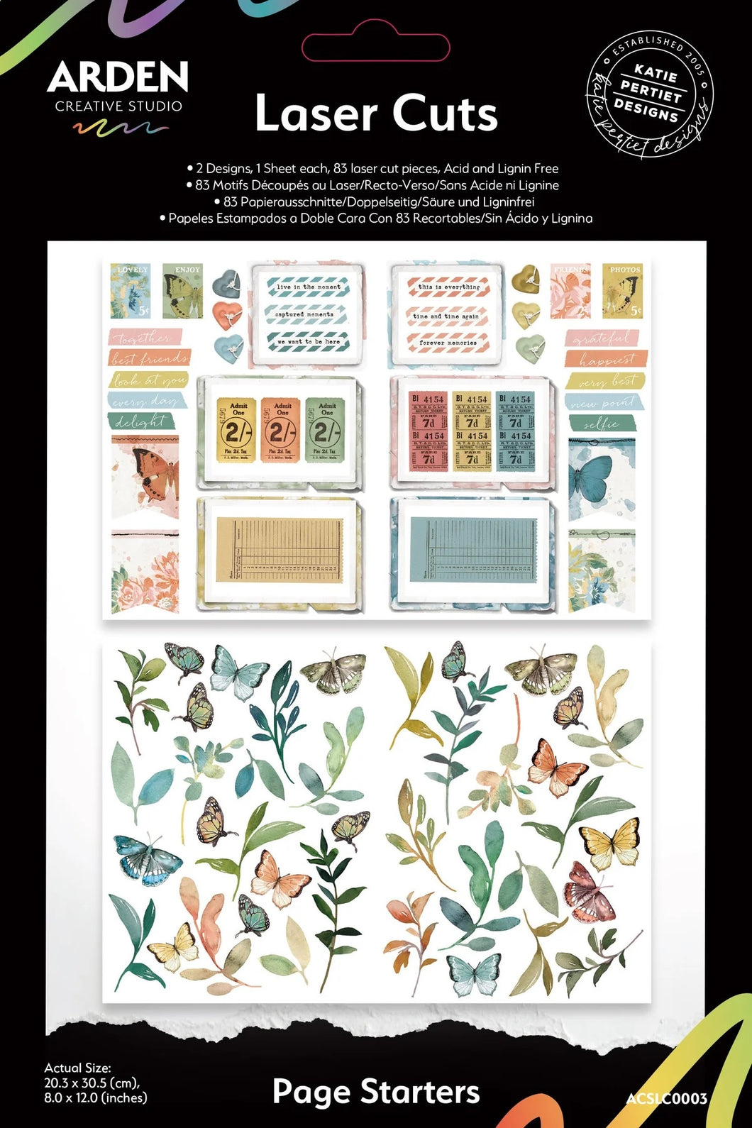Arden Creative Studio Page Starters Laser Cuts (ACSLC0003 )