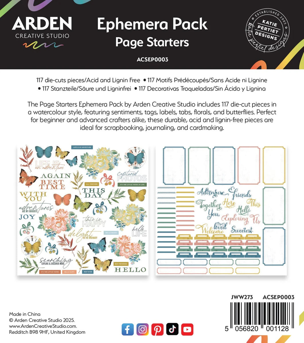 Arden Creative Studio - Page Starters Ephemera Pack (ACSEP0003 )
