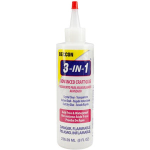 Beacon 3-in-1 Advanced Craft Glue 8 oz. Bottle