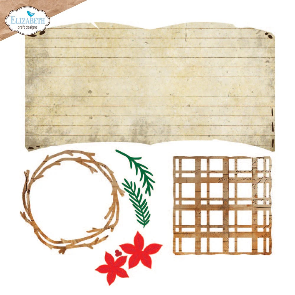 Elizabeth Craft Designs- Art Journal by Devid Roodenburg Book of Christmas Square