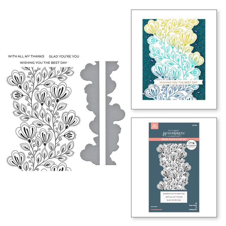 Spellbinders BetterPress Society Friendship Grows November 2025