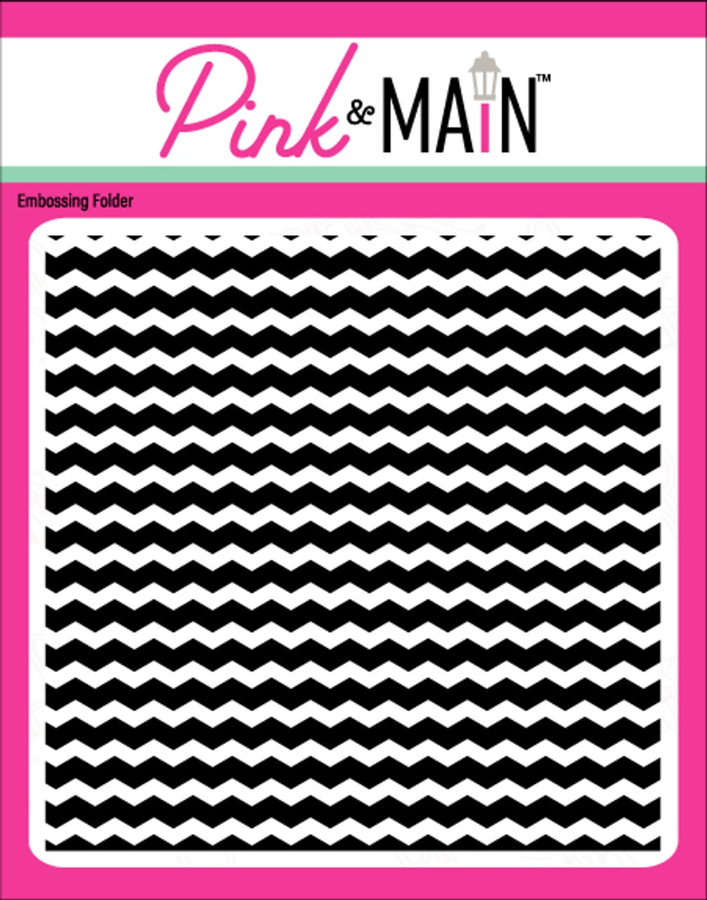 Pink & Main Chevron Embossing Folder PMT018
