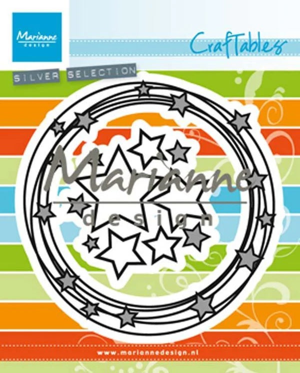 Mariannes Design Circle & Stars Die (CR1447)