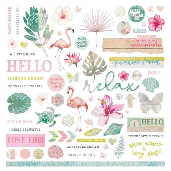 Photoplay Paper Coco Collection 12x12 Sticker Sheet (CCP4508)
