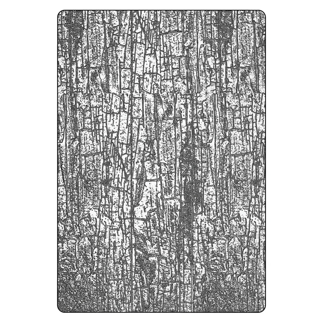 Sizzix 3-D Texture Fades Embossing Folder - Cracked Large/A5 by Tim Holtz 667000