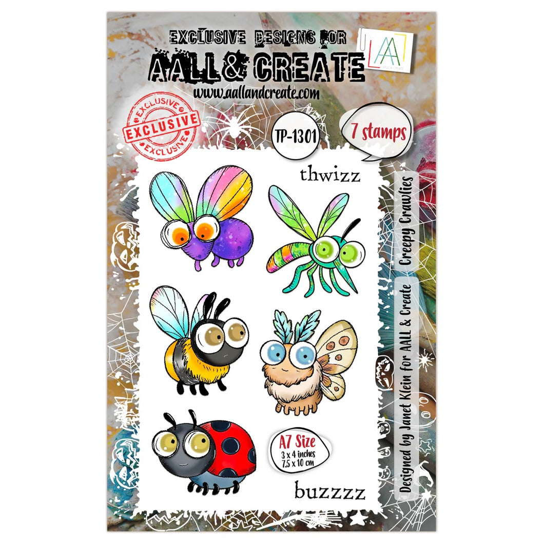 AALL and Create A7 Stamp Set - Creepy Crawlies (TP-1301)