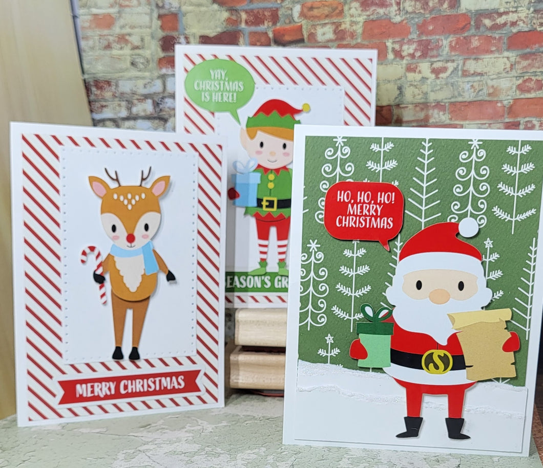Kit to Ship July 2025: Dancing Elves Christmas Card Kit