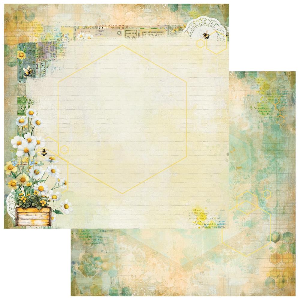 49 and Market Botanical Buzz 12 x 12 Paper Delicate (DBB-32284)