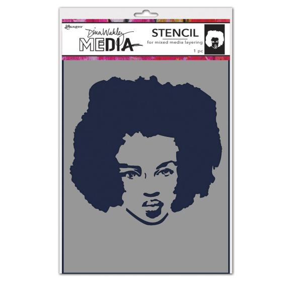 Dina Wakley Media Stencil - Proud Woman (MDS87731)
