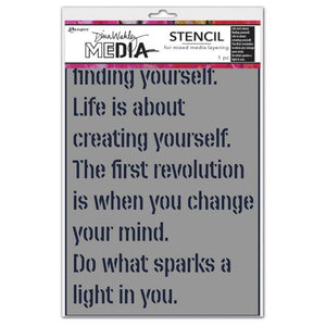Dina Wakley Media Stencil - Create Yourself (MDS87687)