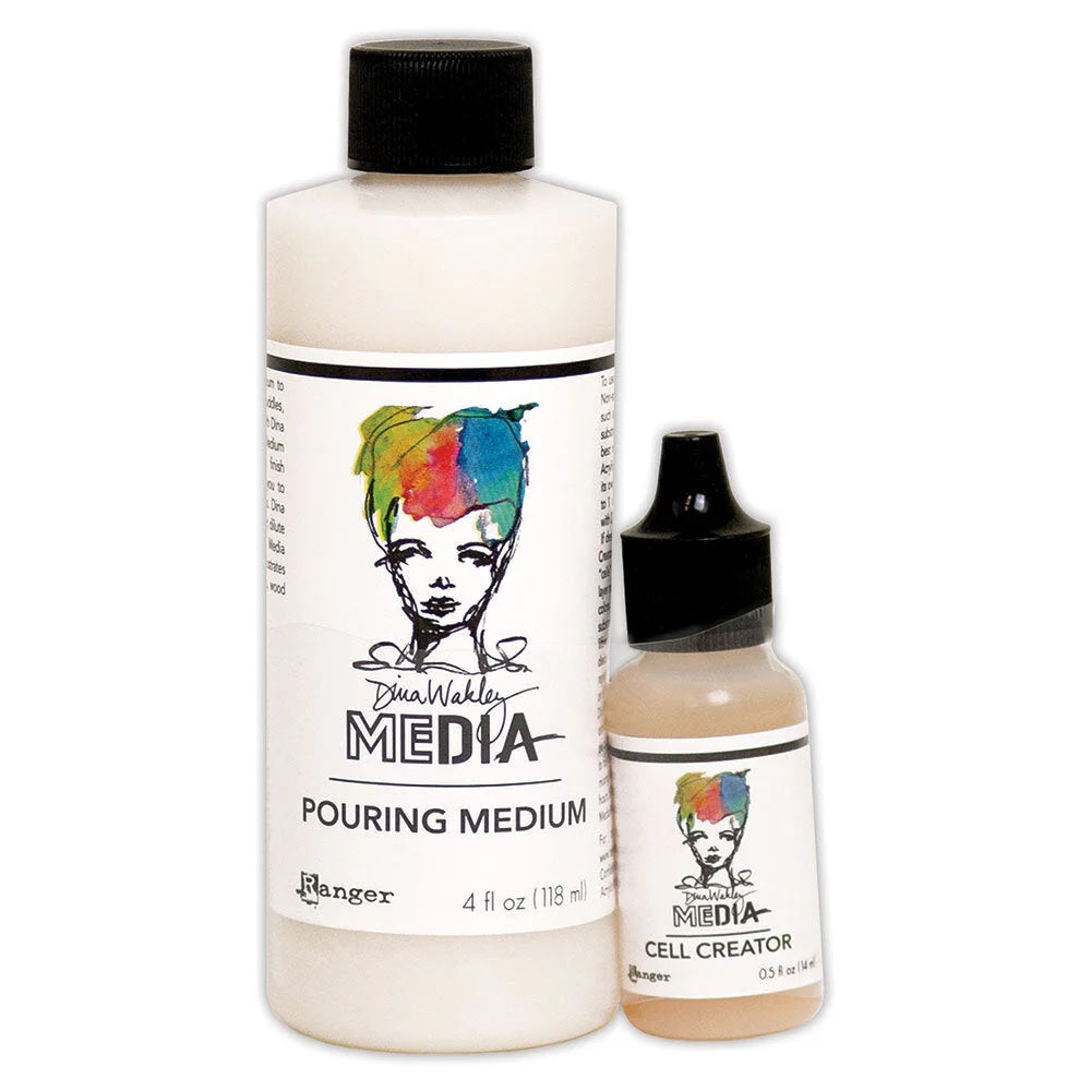 Ranger Dina Wakley Media Pouring Medoum and Cell Creator Set