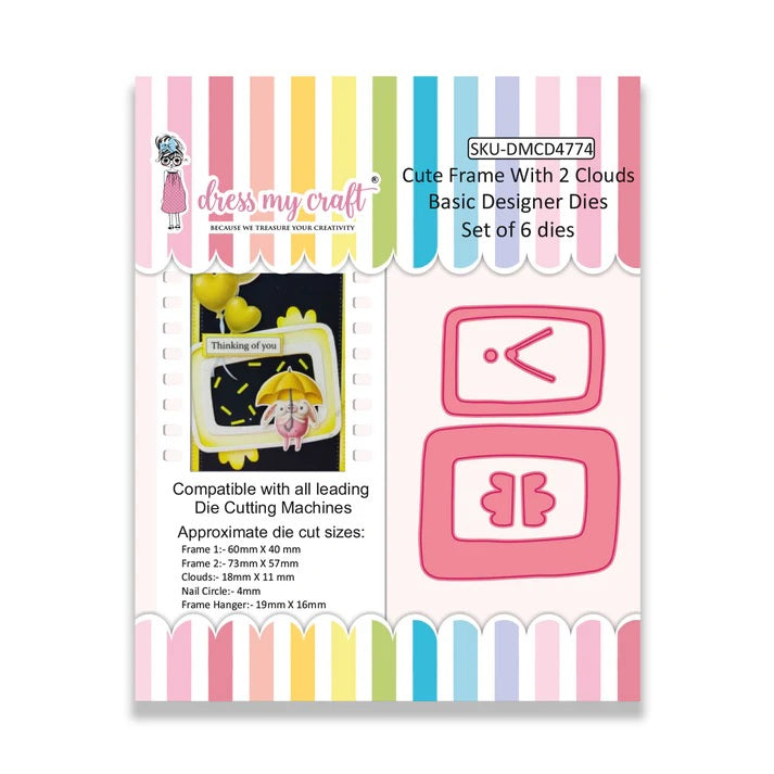 Dress my Craft Cute Frames with 2 Clouds