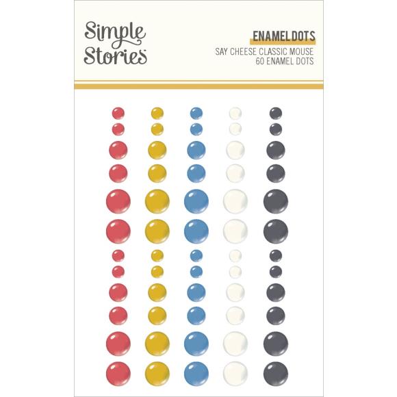 Simple Stories  Say Cheese Classic Mouse Enamel Dots (23426)
