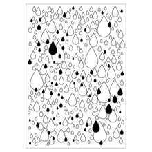 Load image into Gallery viewer, Sizzix A5 Clear Stamp Set w/2PK A6 Stencil - Drip, Drip, Drop (666836)