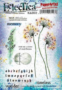 PaperArtsy Electica3 Rubber Stamp Twisted Umbels by Alison Bomber (EAB52)