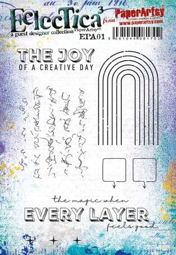 PaperArtsy Eclectica3 Rubber Stamp Set Every Layer designed by Paperartsy (EPA01)