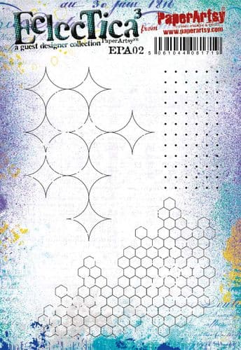 PaperArtsy Eclectica3 Rubber Stamp Set Journal Elements designed by Paperartsy (EPA02)