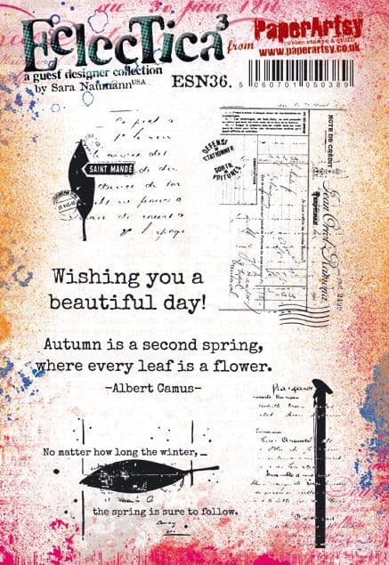 PaperArtsy Eclectica3 Stamp Set  by Sara Naumann (ESN36)