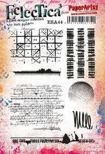 PaperArtsy Eclectica3 Rubber Stamp Set designed by Seth Apter (ESA44)