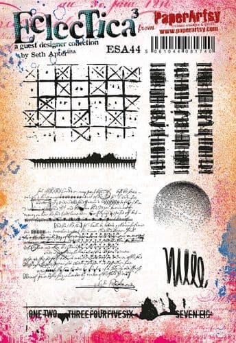 PaperArtsy Eclectica3 Rubber Stamp Set designed by Seth Apter (ESA44)