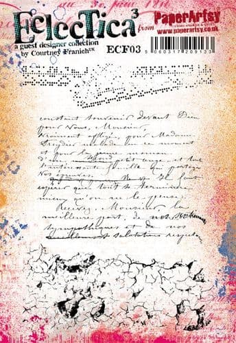 PaperArtsy Eclectica3 Stamp Set Script designed by Courtney Franich (ECF03)