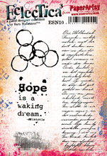 Load image into Gallery viewer, PaperArtsy Eclectica3 Stamp Set Hope is a Waking Dream by Sara Naumann (ESN10)