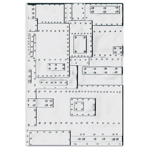 Sizzix 3-D Texture Fades Embossing Folder - Foundry Large/A5 by Tim Holtz 666887
