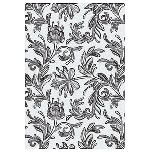 Sizzix 3-D Texture Fades Embossing Folder - Botanical Large/A5 by Tim Holtz 666888