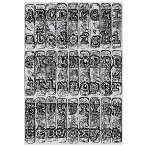 Sizzix 3-D Texture Fades Embossing Folder - Typewriter Large/A5 by Tim Holtz 666885