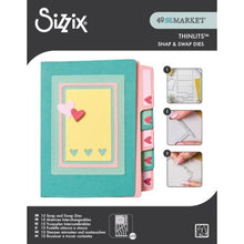Load image into Gallery viewer, Sizzix Thinlits Set 15/Pkg Snap and Swap by 49 and Market File Folders (666825)
