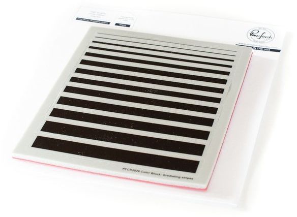 Pinkfresh Studio Stamp Graduating Stripes (PFCR2020)