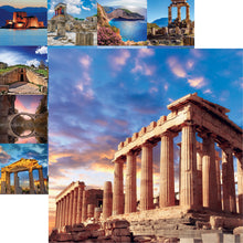 Load image into Gallery viewer, Reminisce Greece Collection 12x12 Scrapbook Paper Parthenon (GRE-002)
