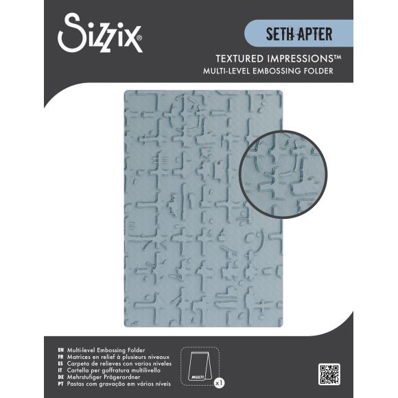 Sizzix Multi-Level Embossing Folder Grid Graph by Seth Apter (667020)