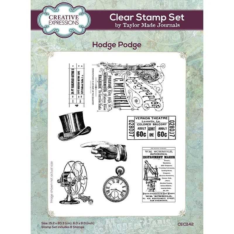 Creative Expressions Clear Stamp Set Hodge Podge designed by Taylor Made Journals (CEC1142)