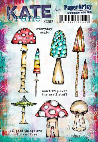 PaperArtsy Rubber Stamp Set by Kate Crane (KC012)