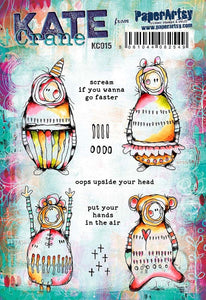 PaperArtsy Rubber Stamp Set by Kate Crane (KC015)
