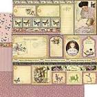 Graphic 45 12" x 12" Scrapbook Paper Place In Time May Cut Aparts