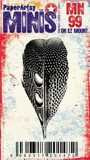 PaperArtsy Minis Red Rubber Stamp on EZ Mount (MN99)