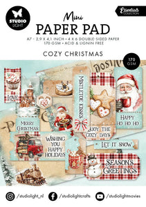 Studio Light Mini Paper Pad Cozy Christmas Essentials 24 Sheets (SL-ES-DPP326)