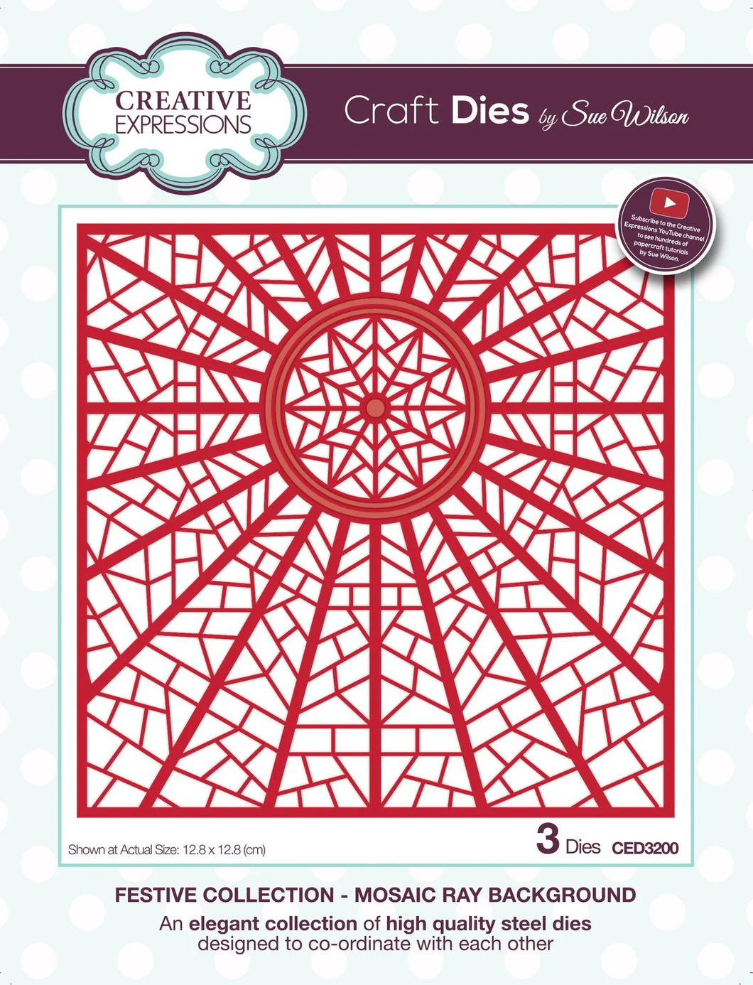 Creative Expressions Craft Dies by Sue Wilson Mosaic Ray (CED3200)
