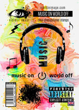 Load image into Gallery viewer, Visible Image - Music On World Off Stamp Set (VIS-MOW-01 )