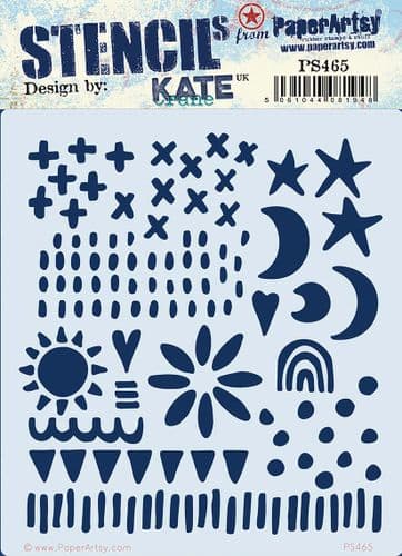 PaperArtsy Stencil by Kate Crane PS465