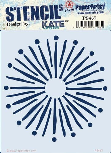 PaperArtsy Stencil by Kate Crane PS467