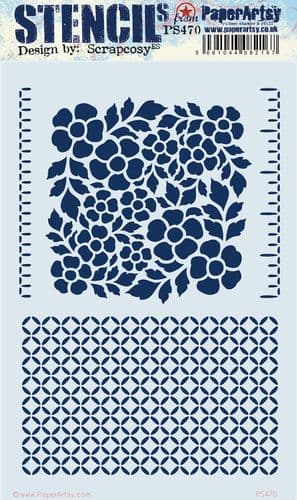 PaperArtsy Stencil designed by Scrapcosy (PS470)