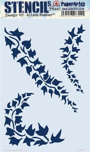 PaperArtsy Electica3 Stencil by Alison Bomber PS487