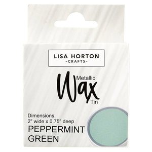 Lisa Horton Crafts Water Based Wax Tin - Peppermint Green  #355 (LHCIP189)