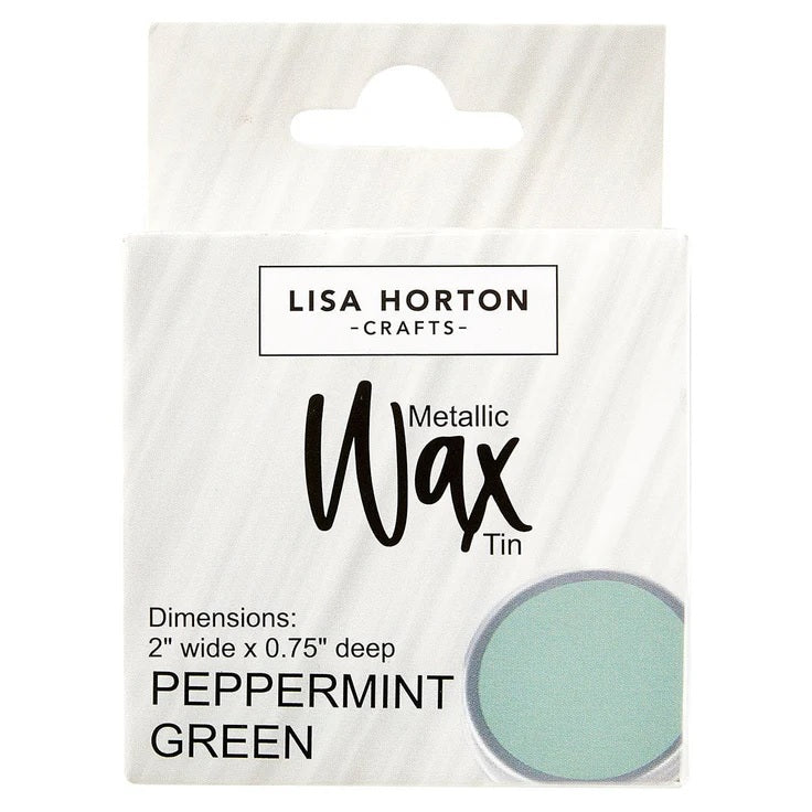 Lisa Horton Crafts Water Based Wax Tin - Peppermint Green  #355 (LHCIP189)