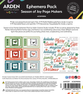 Arden Creative Studio Season of Joy Page Makers Ephemera Pack