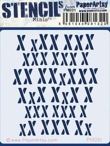 PaperArtsy Mini Stencil X's by Sara Naumann (PM031)